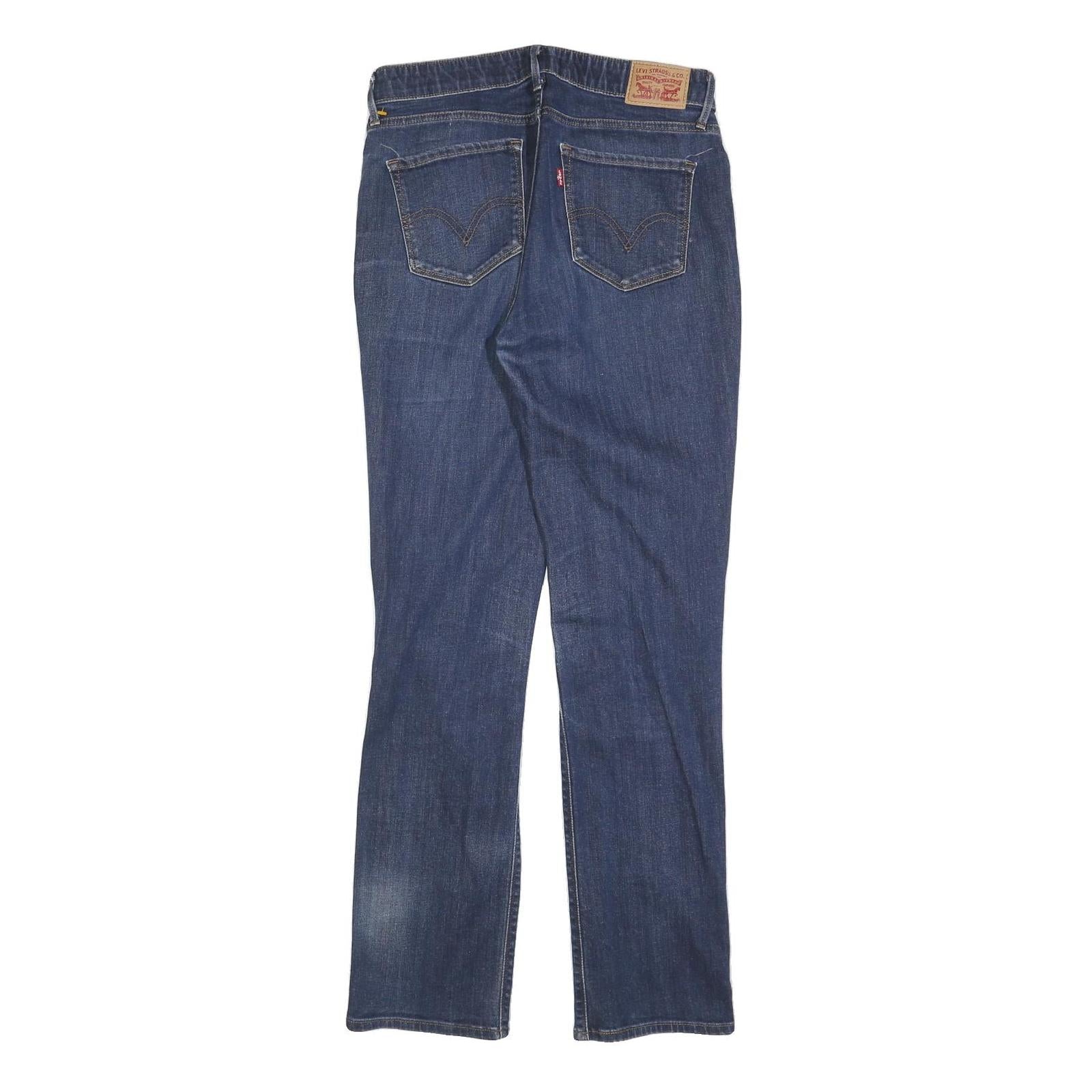 LEVI'S Womens 525 Regular Blue Denim Medium Fit Straight W29 L32 Rainbow Heart