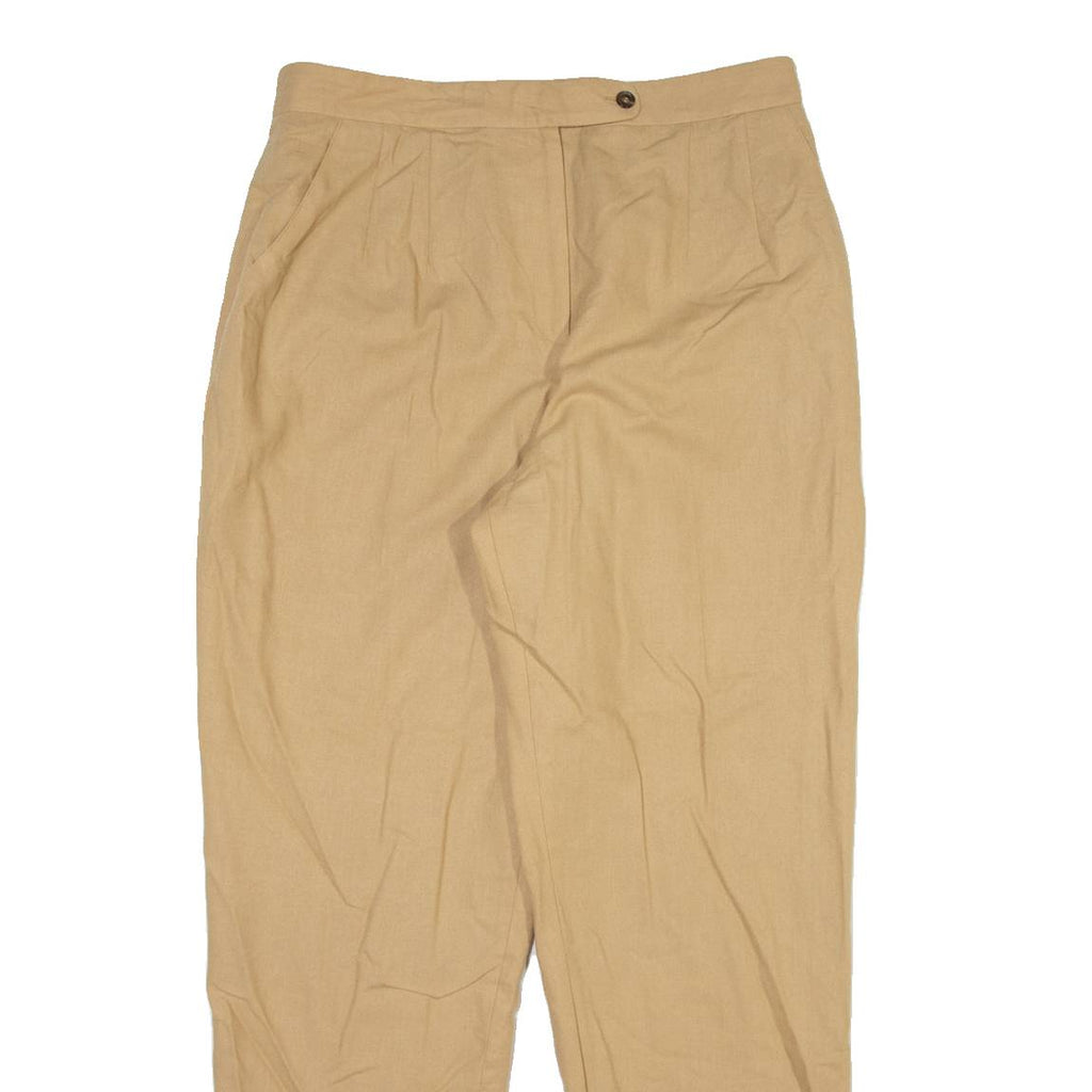 HARVE BENARD Womens Trousers Beige Relaxed Straight Wool W32 L31