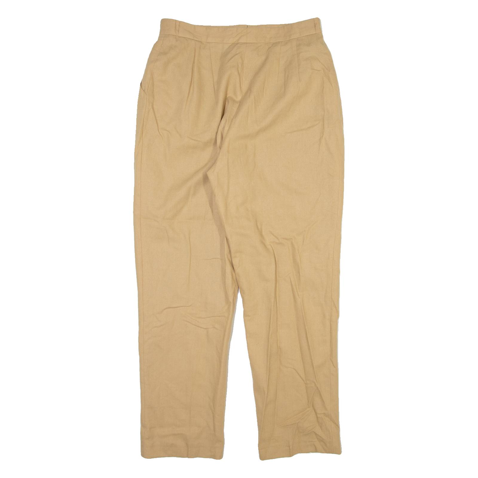 HARVE BENARD Womens Trousers Beige Relaxed Straight Wool W32 L31