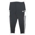 ADIDAS Mens Joggers Black & White XL W34 L27 Slim Tapered Track Pants Sportswear