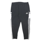 ADIDAS Mens Joggers Black & White XL W34 L27 Slim Tapered Track Pants Sportswear