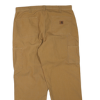 CARHARTT Mens Regular Fit Beige Cotton Blend Trousers W38 L30 Workwear Zip
