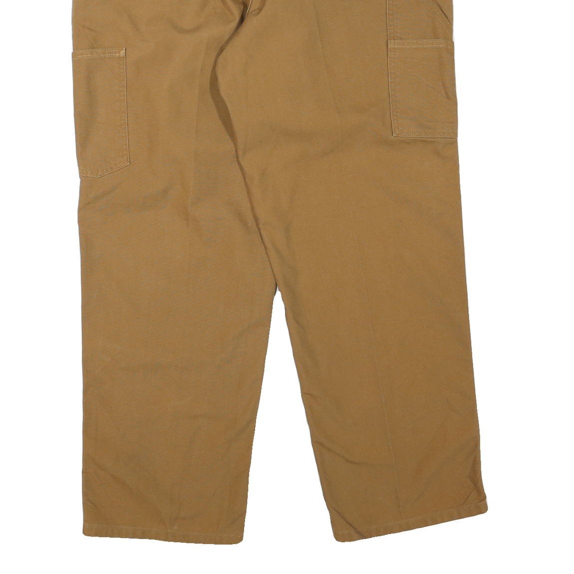 CARHARTT Mens Regular Fit Beige Cotton Blend Trousers W38 L30 Workwear Zip