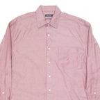 NAUTICA Mens Plain Shirt Red Long Sleeve XL