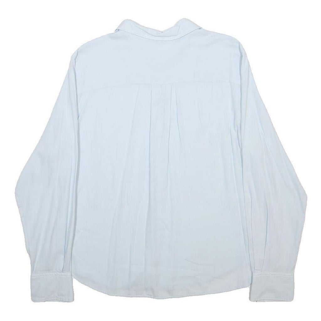 MARC O'POLO Womens Blue Shirt L Classic Cotton Button-Up Long Sleeve