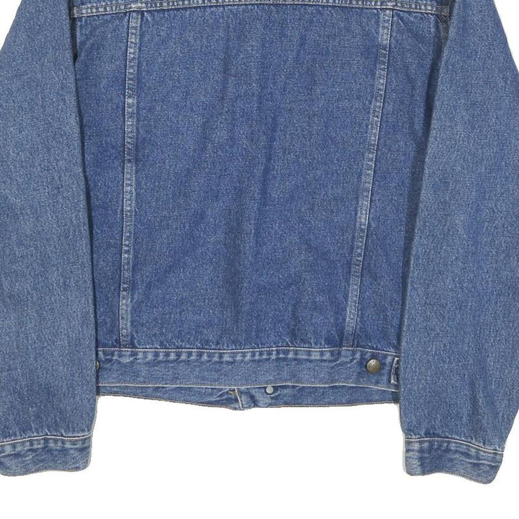 MARLBORO Mens Blue Denim Button Jacket M Woven Classic Casual Workwear