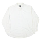 NAUTICA Mens White Button Down Shirt XL Classic Fit Cotton Blend Pocket