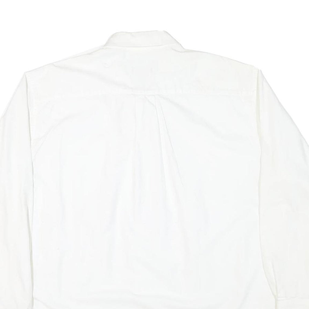 NAUTICA Mens White Button Down Shirt XL Classic Fit Cotton Blend Pocket