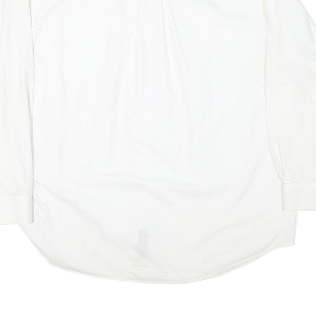 NAUTICA Mens White Button Down Shirt XL Classic Fit Cotton Blend Pocket