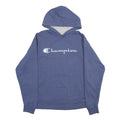 CHAMPION Mens Blue Pullover Hoodie M Cotton Blend Casual Sportswear