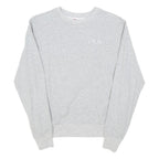 FILA Mens Grey Crew Neck S Sweatshirt Cotton Blend Casual Lightweight Pullover