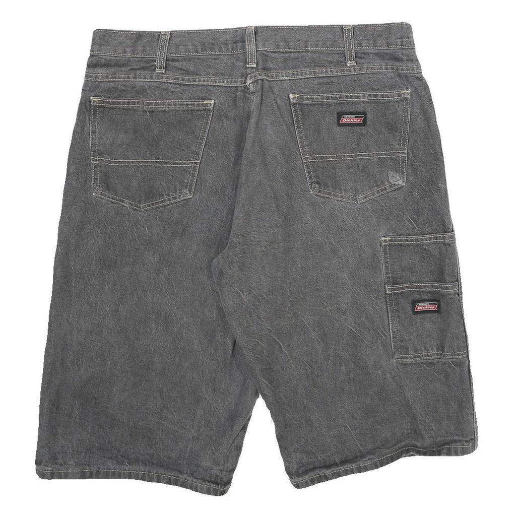 DICKIES Mens Shorts Grey Casual Cotton L W34 Workwear Utility Pocket