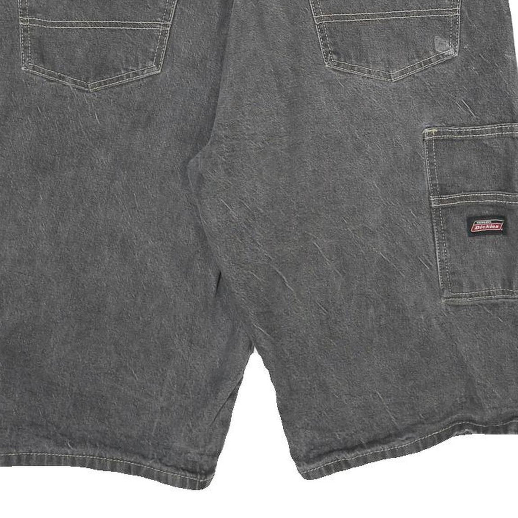 DICKIES Mens Shorts Grey Casual Cotton L W34 Workwear Utility Pocket