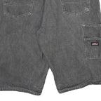DICKIES Mens Shorts Grey Casual Cotton L W34 Workwear Utility Pocket