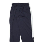 PUMA Mens Joggers Blue & White L W30 L32 Slim Fit Track Pants Polyester