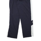 PUMA Mens Joggers Blue & White L W30 L32 Slim Fit Track Pants Polyester