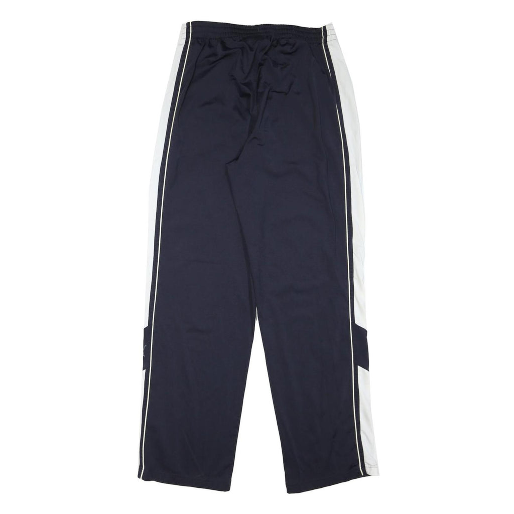 PUMA Mens Joggers Blue & White L W30 L32 Slim Fit Track Pants Polyester