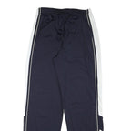 PUMA Mens Joggers Blue & White L W30 L32 Slim Fit Track Pants Polyester