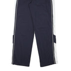 PUMA Mens Joggers Blue & White L W30 L32 Slim Fit Track Pants Polyester