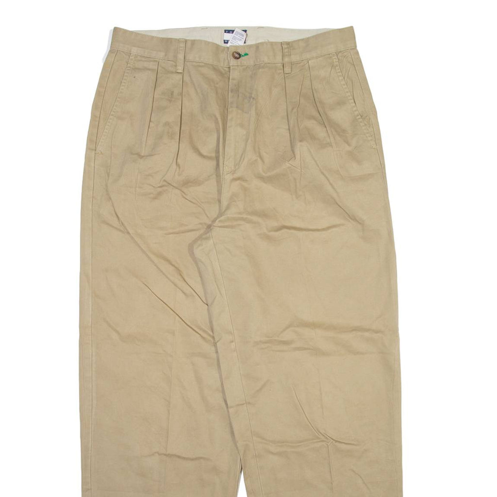 TOMMY HILFIGER Mens Trousers Beige Relaxed Tapered W34 L32