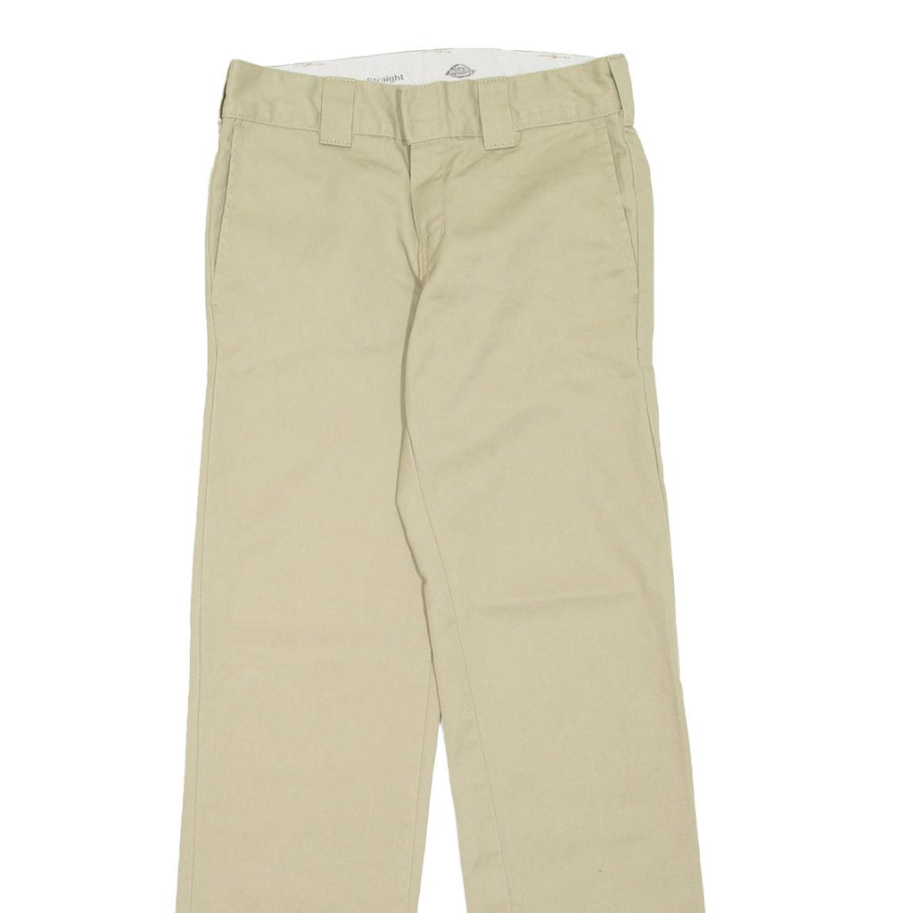 DICKIES Workwear Mens Trousers Beige Slim Straight W28 L32