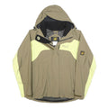 JACK WOLFSKIN Womens Beige & Yellow Outdoor Jacket UK 8 Polyester Blend Zip
