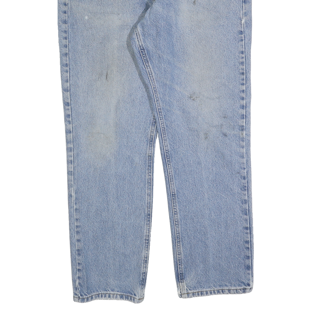 CARHARTT Mens Jeans Blue Regular Straight Denim Light W36 L30 Classic Zip