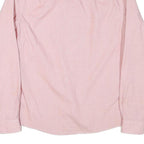 TOMMY HILFIGER Mens Pink & White Micro Check Shirt M Stylish Cotton Blend Long