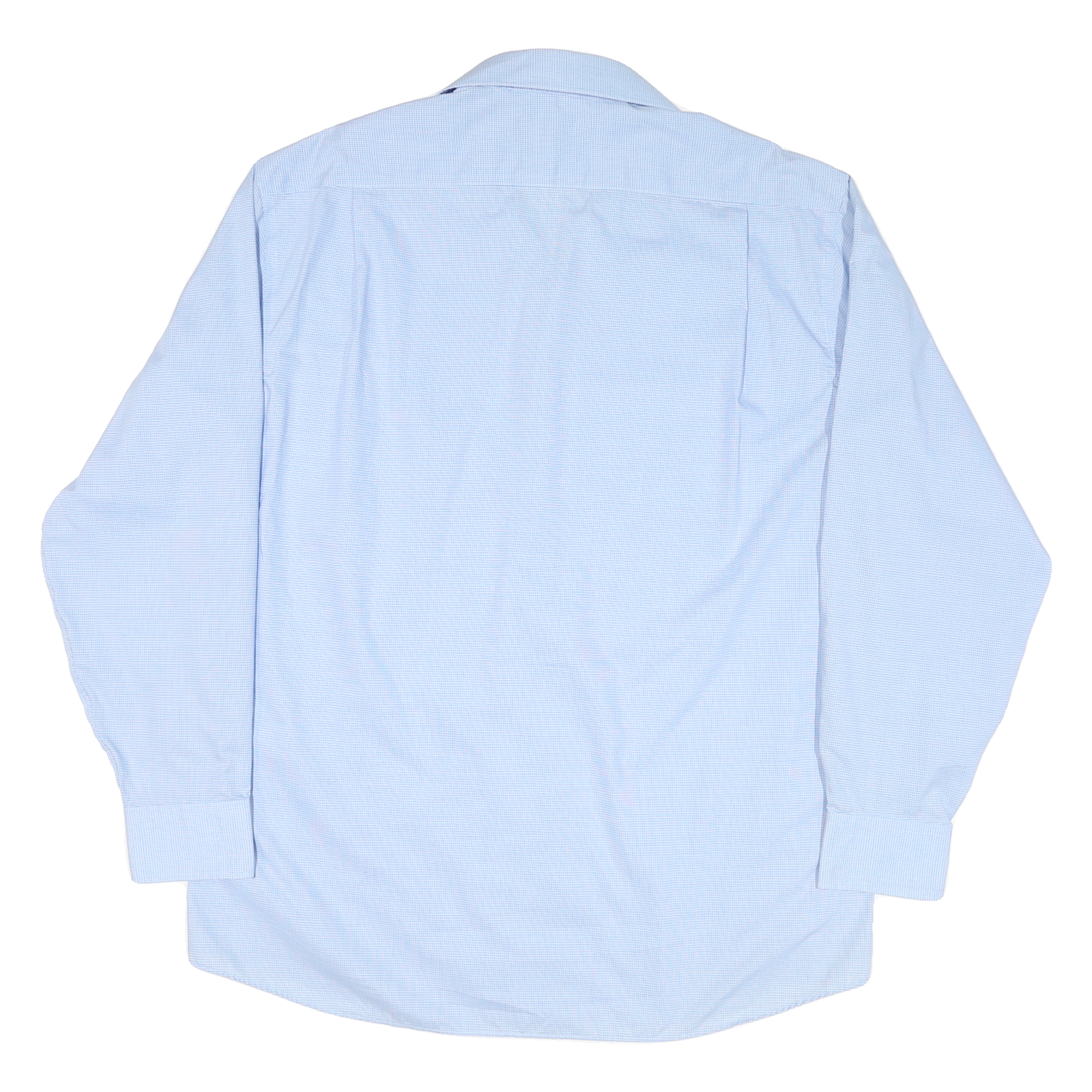 TOMMY HILFIGER Mens Blue Cotton Blend Shirt L Button-Down Collar Long Sleeve