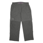 REGATTA Womens Grey Regular Fit Zip Trousers W32 L28 Outdoor Lightweight