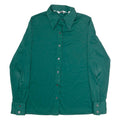 PAUL RODGERS Womens Plain Shirt Green Long Sleeve S