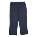 RED KAP Womens Polyester Blend Navy Regular Fit Straight Trousers W36 L32