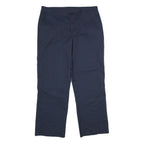 RED KAP Womens Polyester Blend Navy Regular Fit Straight Trousers W36 L32