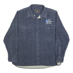 FREEDOM FOUNDRY Mens Blue Alaska Cruises & Sport Fishing Shirt 2XL Cotton Blend