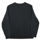 PUMA Mens Black Cotton Blend Crew Neck L Sweatshirt Logo Print Casual Wear