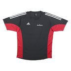 ADIDAS Mens Black & Red FC Holzheim Graphic T-Shirt L Short Sleeve Crew Neck