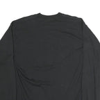 FRUIT OF THE LOOM Mens Black Graphic T-Shirt XL Long Sleeve Crew Neck Jungle