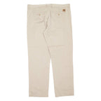 CARHARTT Johnson Pant Mens Trousers Beige Regular Tapered W40 L34