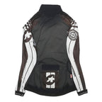 ASSOS Womens Black & White Graphic Cycling Jersey M Long Sleeve Zip