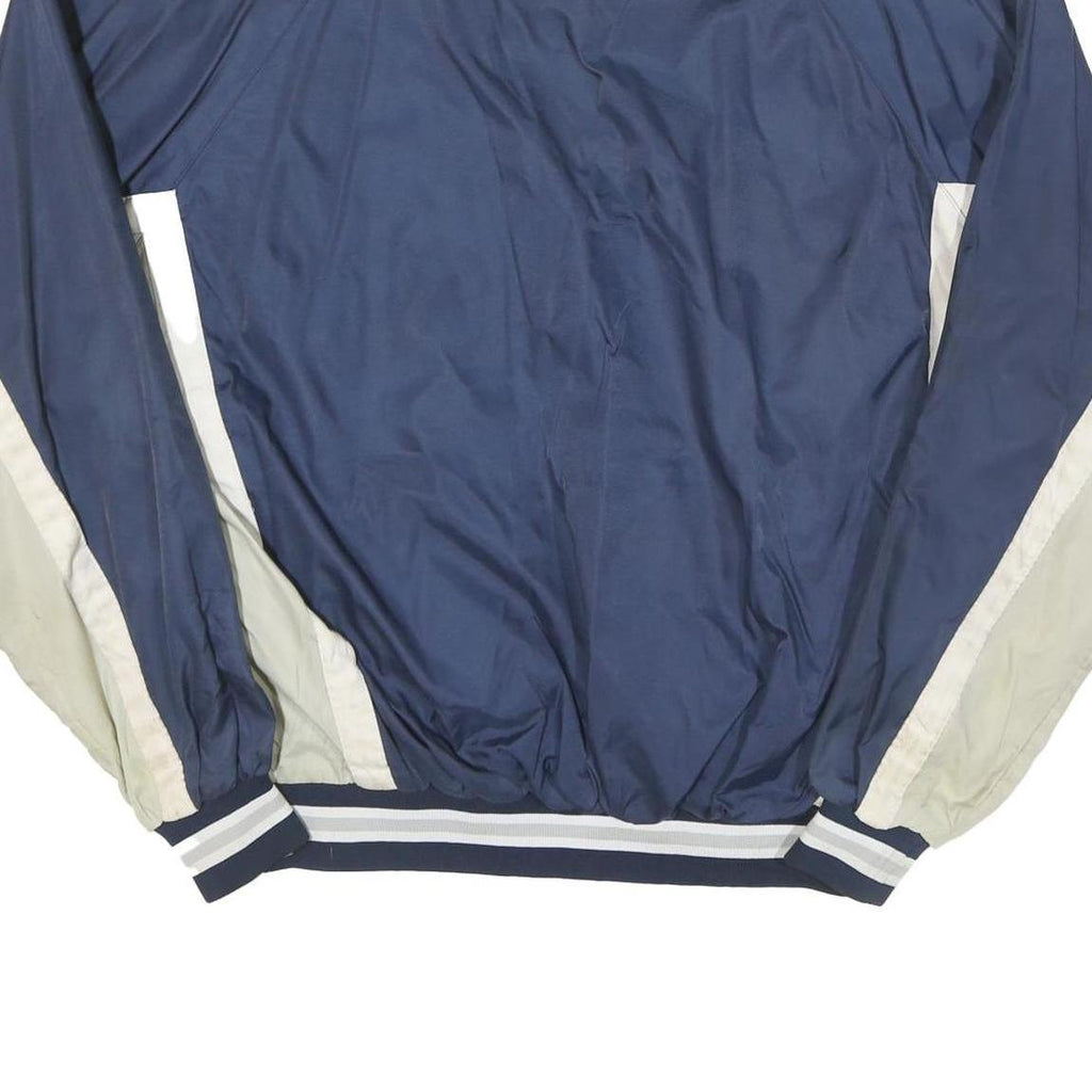 RUSSELL ATHLETIC Mens Navy Blue & Beige Basketball Sports Jacket XL Polyester