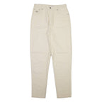 ROSNER Womens Trousers Cream Regular Tapered W30 L32