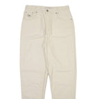 ROSNER Womens Trousers Cream Regular Tapered W30 L32