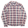 COLUMBIA Womens Purple & Pink Plaid Shirt M Long Sleeve Button Closure