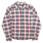COLUMBIA Womens Purple & Pink Plaid Shirt M Long Sleeve Button Closure