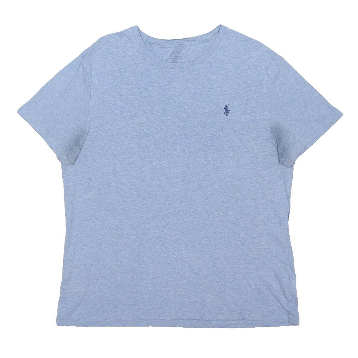 POLO RALPH LAUREN Womens Blue Crew Neck Short Sleeve T-Shirt L Cotton Blend