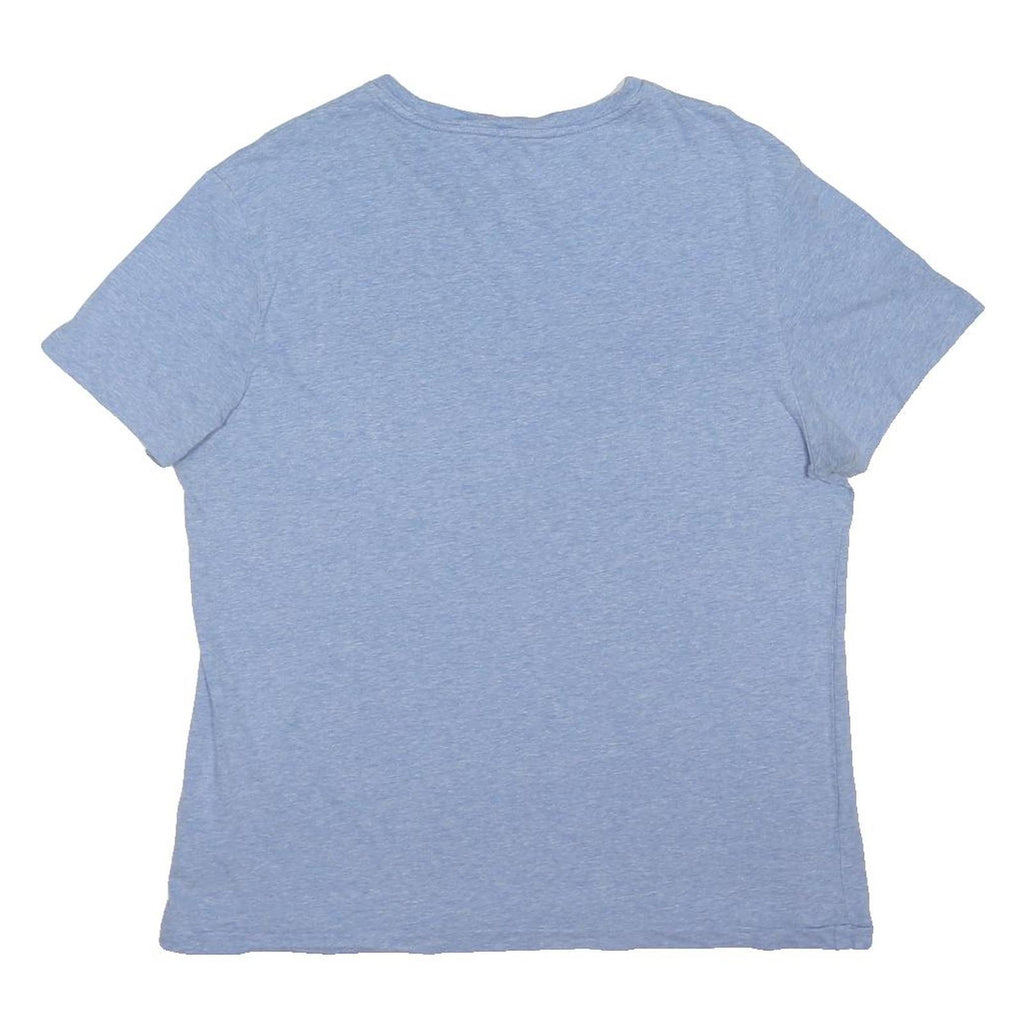 POLO RALPH LAUREN Womens Blue Crew Neck Short Sleeve T-Shirt L Cotton Blend