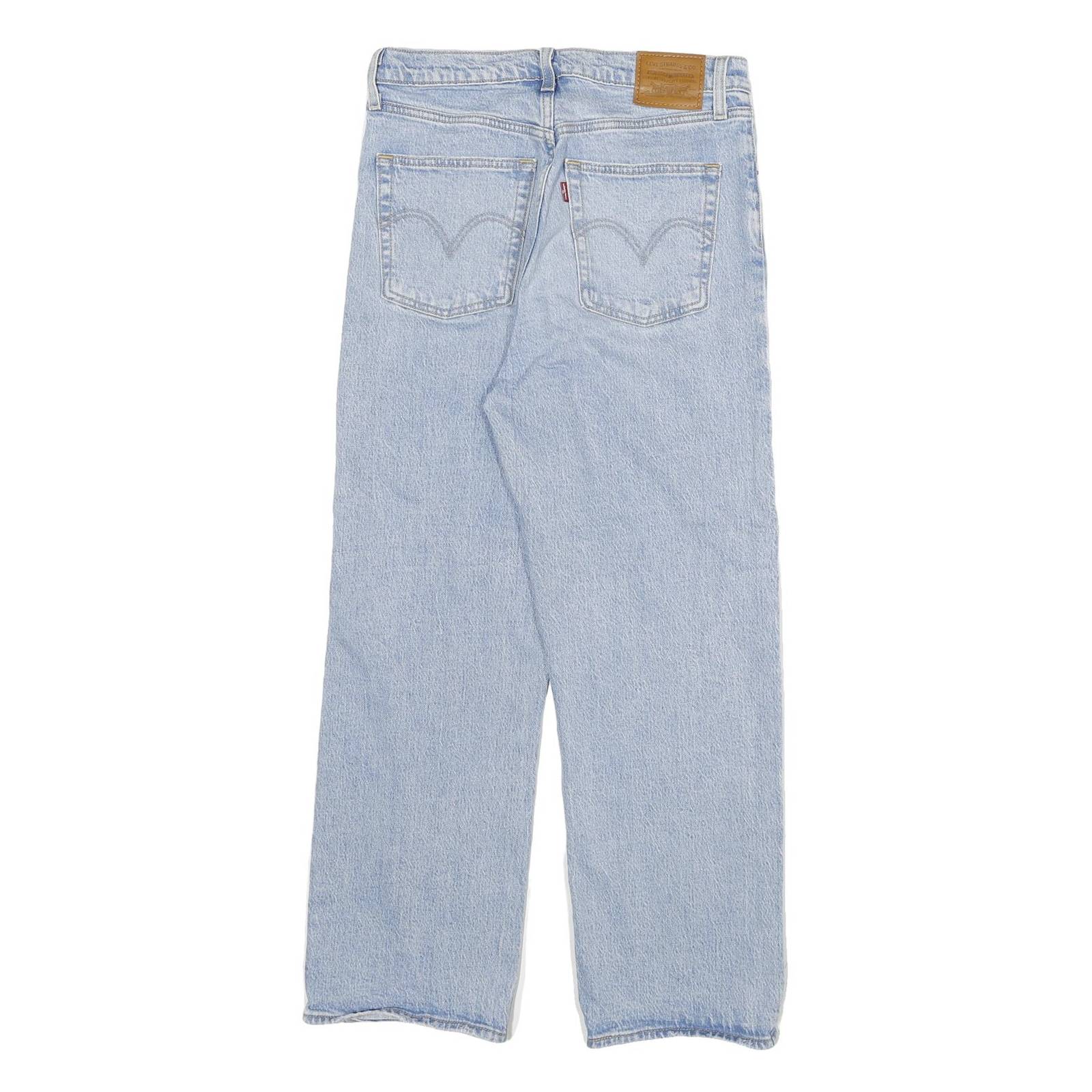 LEVI'S Big E Womens Blue Regular Straight Denim Cotton Blend Light W28 L27