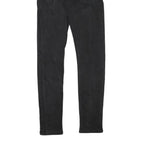 FSBN Mens Slim Black Jeans Denim Medium W32 L32 Stretch Cotton Blend Zip