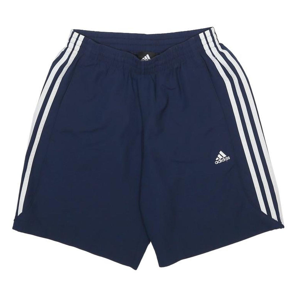 ADIDAS Mens Shorts Navy Blue Casual S W24 Sports Logo Polyester