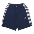 ADIDAS Mens Shorts Navy Blue Casual S W24 Sports Logo Polyester